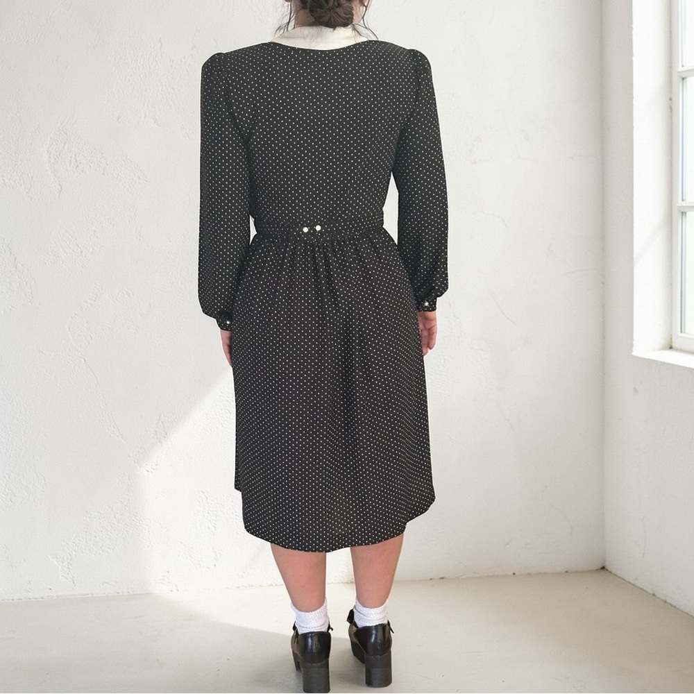 Vintage Sears Secretary Shirt Dress Sexy Teacher HeadMaster 10P Pockets Belt - Picture 6 of 16